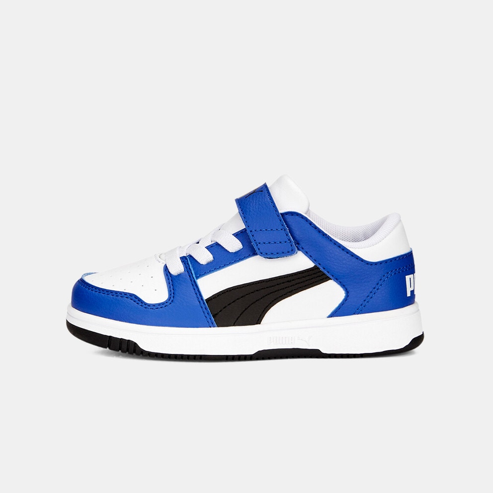 19 - PUMA White - / Shoes Sneakers - Blue at 370492 Rehearsal Lay Tour 44 Puma Kids Up Rebound