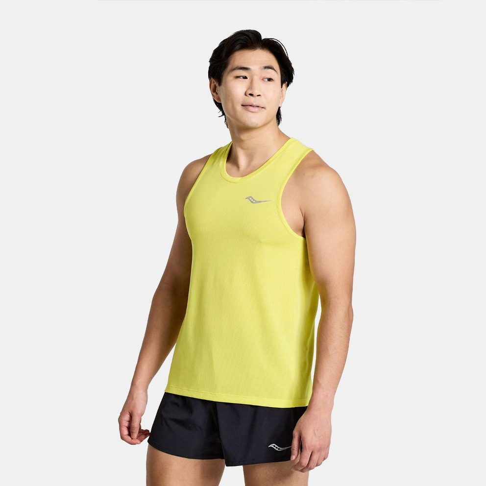 Saucony Stopwatch Singlet Men s Tank Top Yellow SAM800277 CT zapatillas de running DXN saucony nino nina ritmo bajo azules