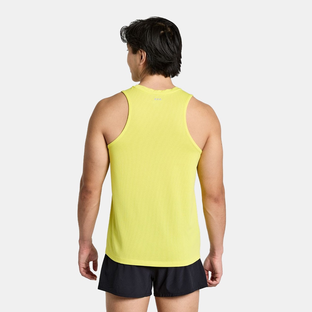 Saucony Stopwatch Singlet Ανδρική Αμάνικη Μπλούζα