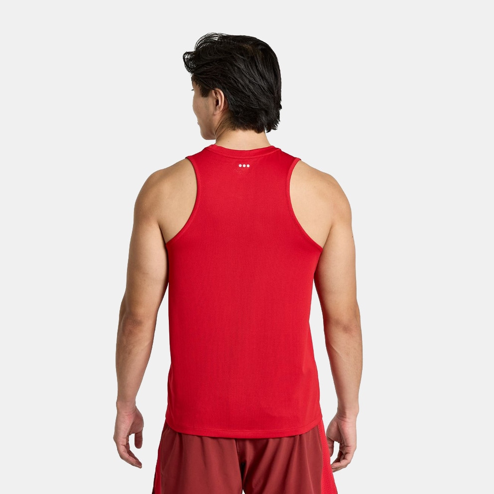 Saucony Stopwatch Singlet Ανδρική Αμάνικη Μπλούζα