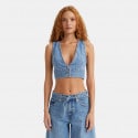 Levi's Raine Denim Γυναικείο Αμάνικο Crop Top