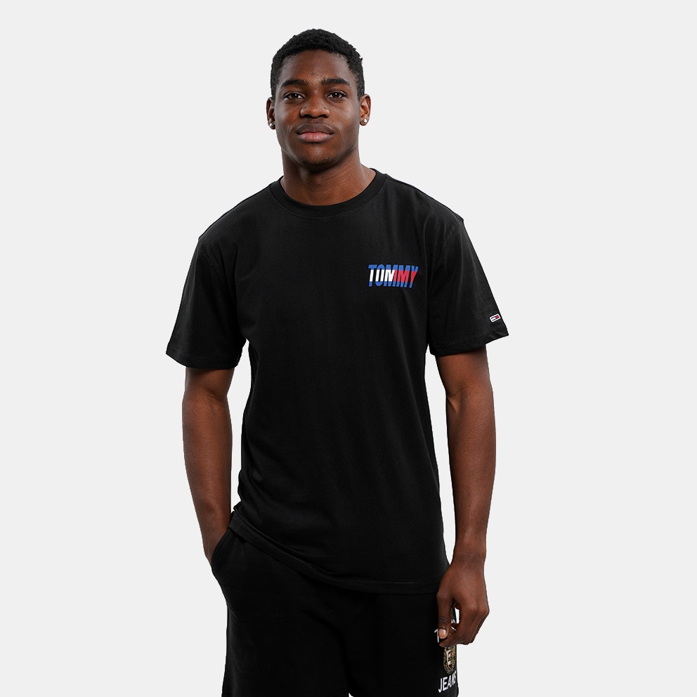 Black tommy jeans t shirt online