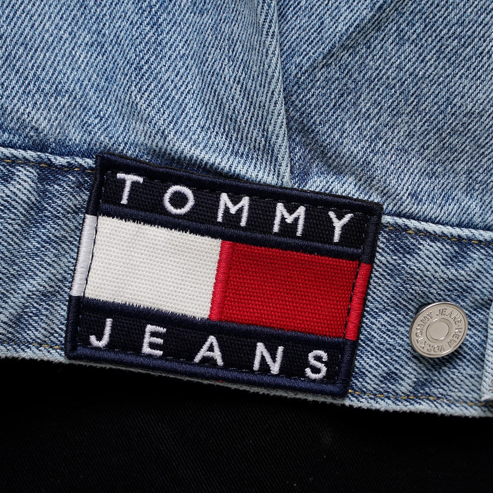 1AB Hut TOMMY HILFIGER Soft Flag Bucket AM0AM08620 0GZ Tommy Jeans Aiden Oversized Men s Jean Jacket Blue DM0DM16178