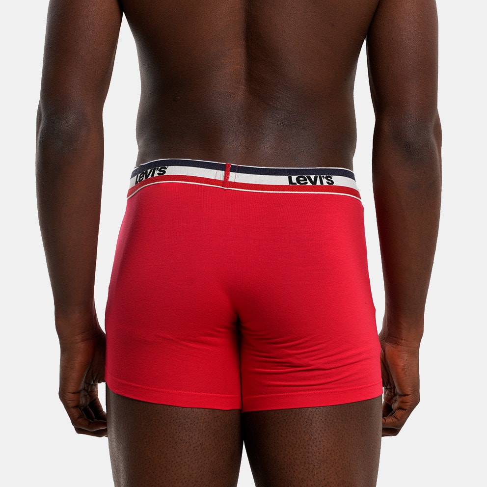 0817 - artwork zebra background images - Levi's Men Sprtswr Logo Brief Organic Co 2P Red / 37149