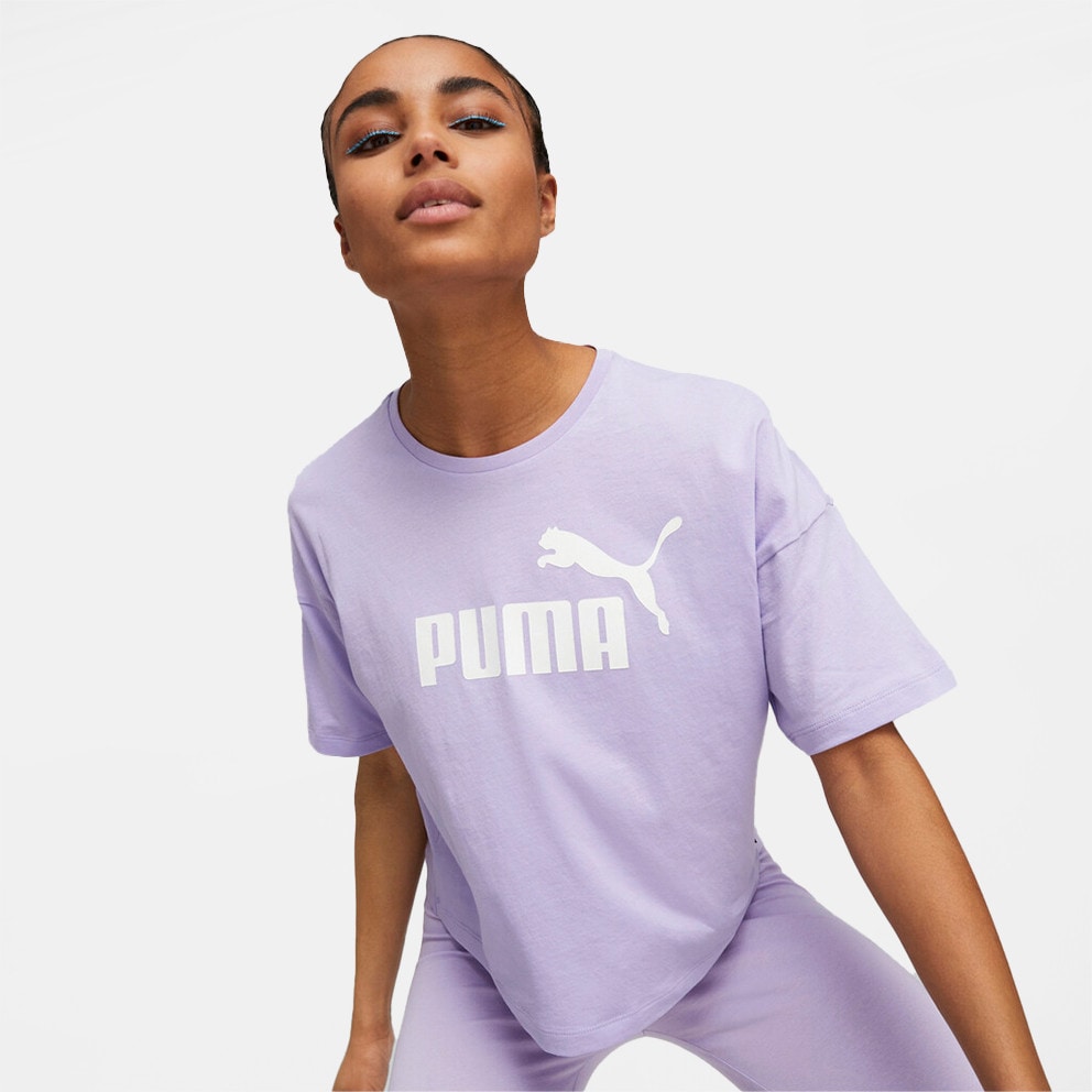 Puma Esssentials Puma Women's Cropped T - Shirt Purple 586866 - Оригінальні  жіночі кросівки puma оригінал 37 - 70