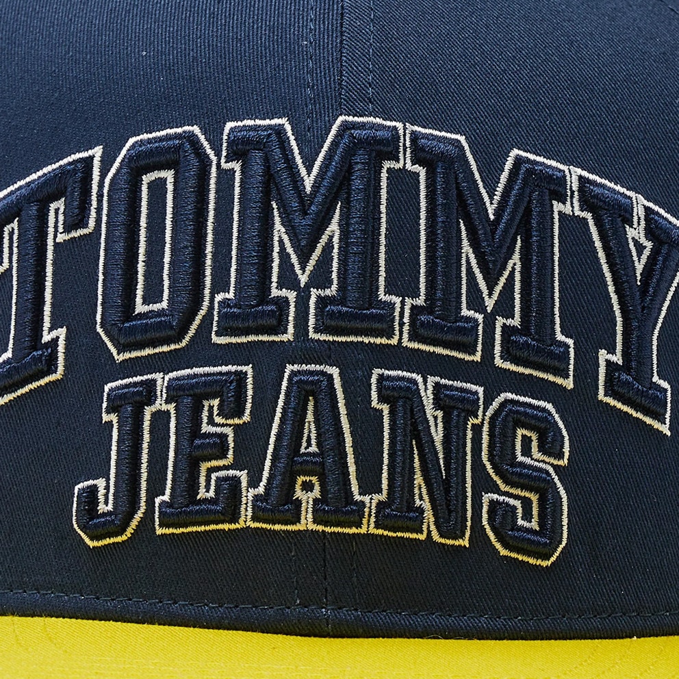 Boné Multicolor - Logo Tommy - Tommy Curva Azul AM0AM11106 Hat C87 Jeans Aberto Snapback Jeans Aba Heritage Μen\'s