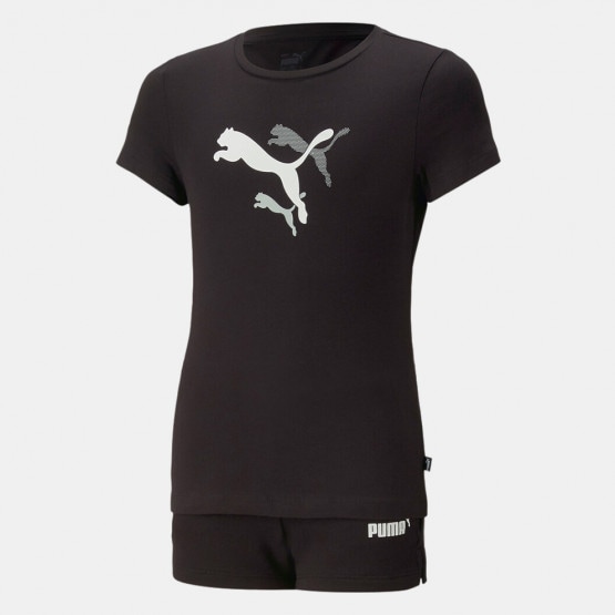 Puma Graphic Tee & Shorts Kids' Set Black 673594 - 01 - AMI Puma Training  Retaliate trainers in khaki