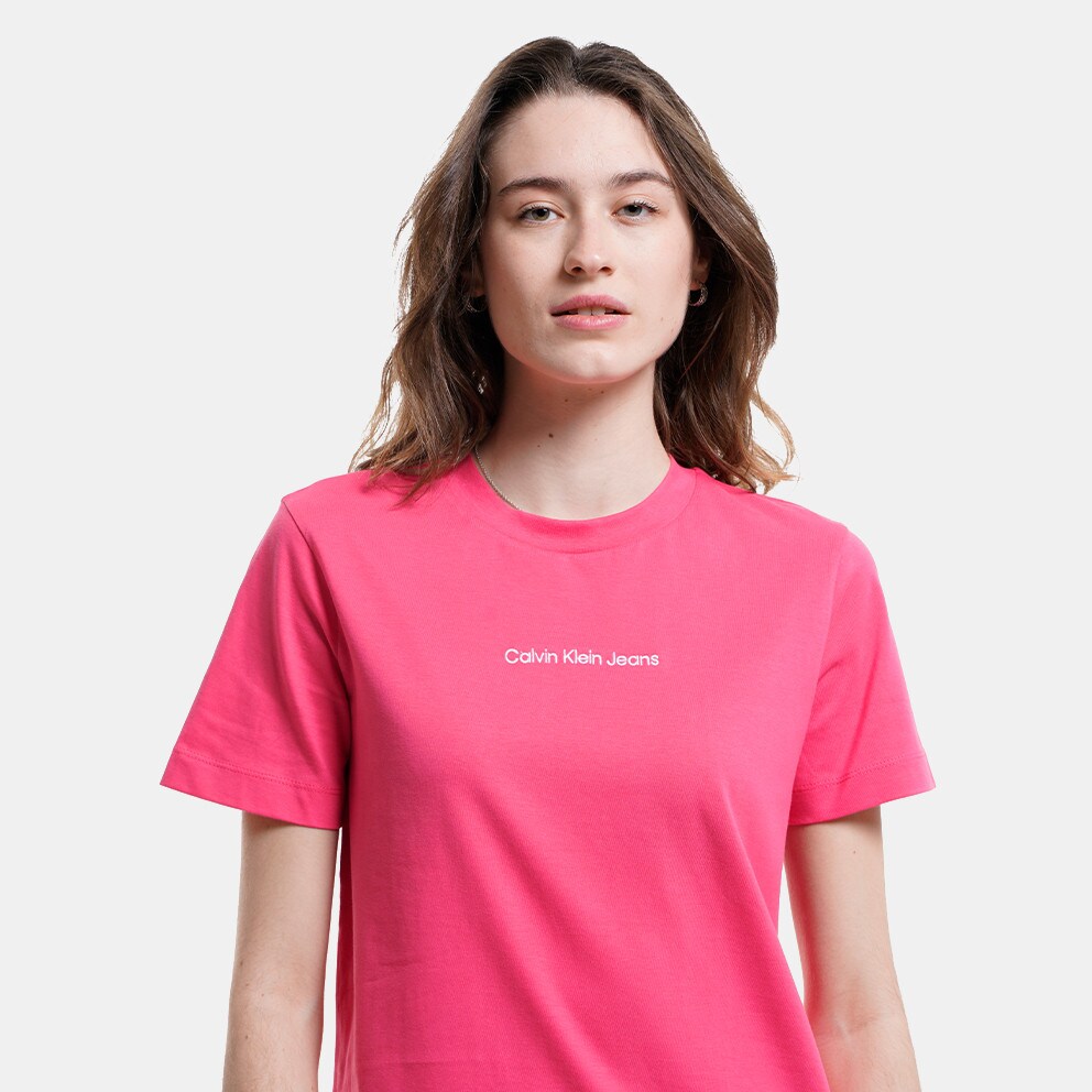 Calvin Klein Dasheen Czarne japonki z logo - XI1 - Calvin Klein  Institutional Straight Women's T - shirt Pink J20J221065