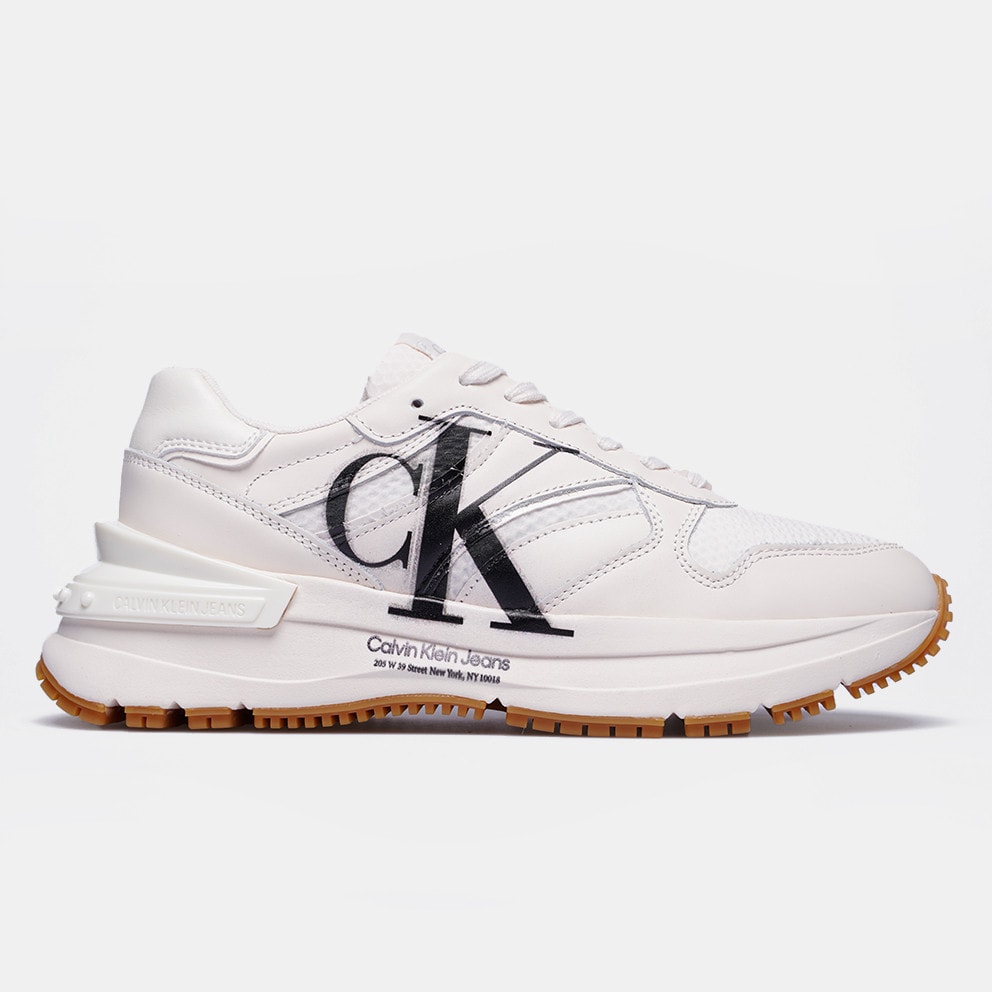 Calvin Klein blu denim bianco - 0LB - Wertvolle Calvin Klein Chunky Runner Oversized Brand Women's Shoes White YW0YW00941