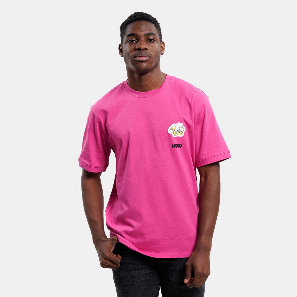 Pink hugo boss clearance t shirt