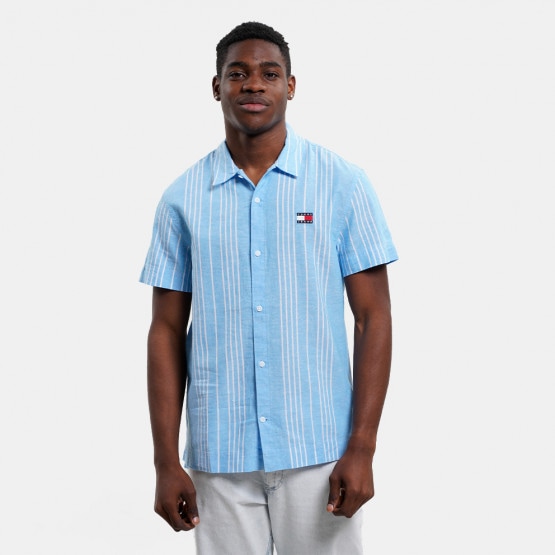 Tommy Jeans Linen Mini Stripe Men's Shirt