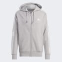 adidas Essentials French Terry 3-Stripes Full-Zip Hoodie