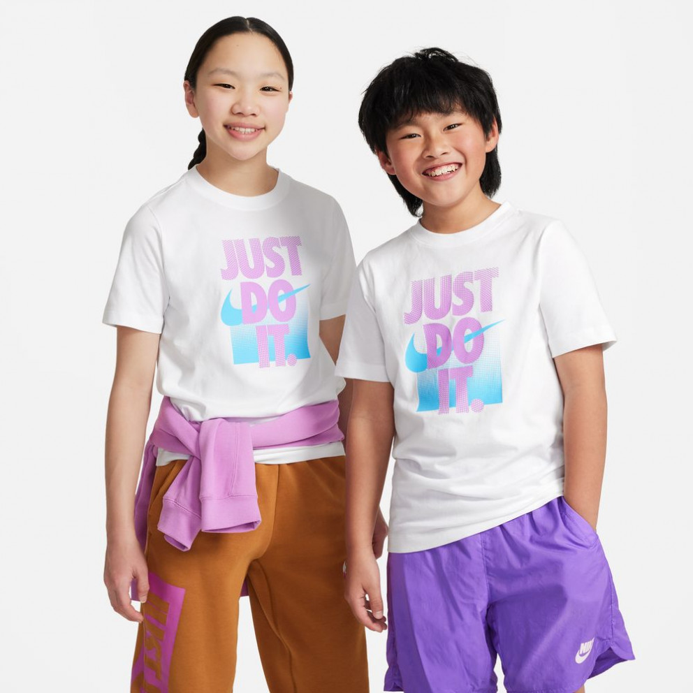 nike boys size chart clothes - 100 - Nike U Nsw Tee Core Brandmark 1 WHITE DX9522