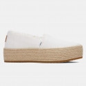 TOMS White Canvas Valcia Women’s Espadrilles