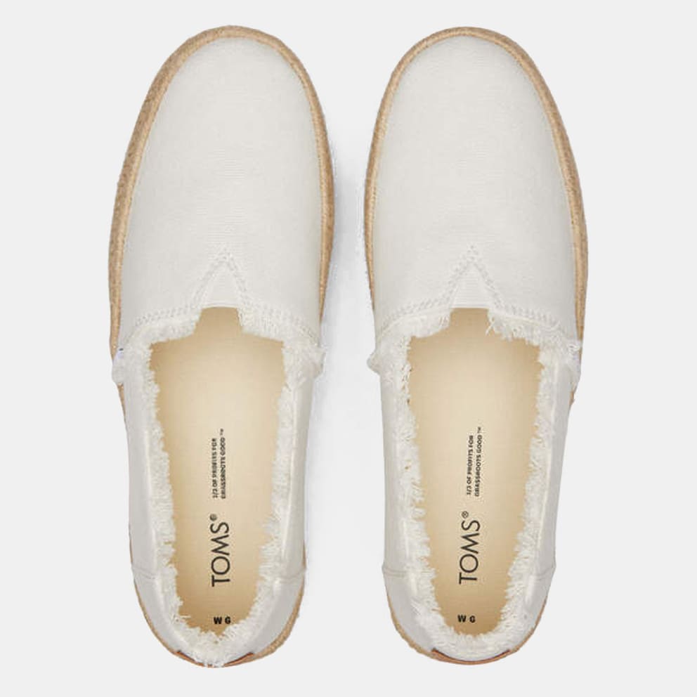 TOMS White Canvas Valcia  Γυναικείες Εσπαντρίγιες