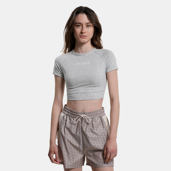 Guess Aline Eco Stretch Γυναικείο Cropped T-shirt