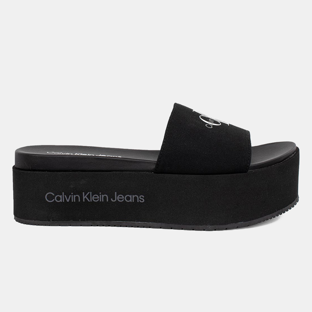 Calvin Klein Monogram Flatform Γυναικεία Σανδάλια