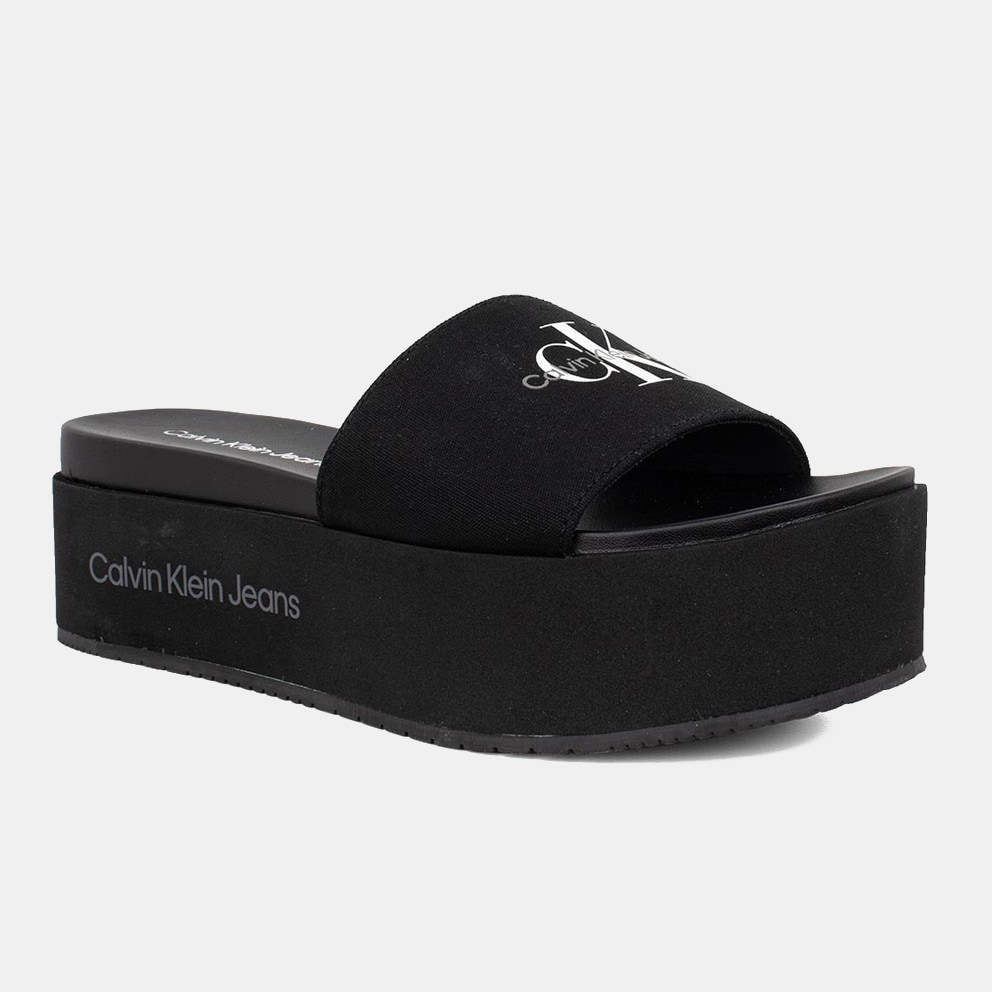 Calvin Klein Monogram Flatform Γυναικεία Σανδάλια