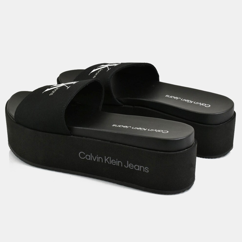 Calvin Klein Monogram Flatform Γυναικεία Σανδάλια