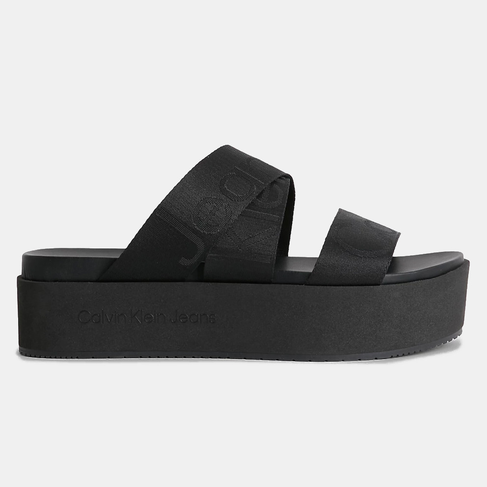 Calvin Klein Flatform Webbing Women's Slides