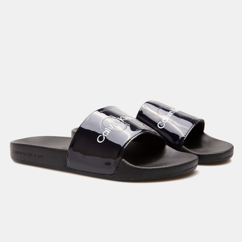 Womens black 2025 calvin klein sliders