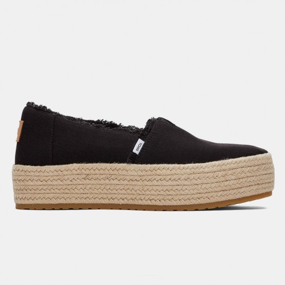 TOMS Black Canvas Valcia  Γυναικείες Εσπαντρίγιες