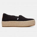 TOMS Black Canvas Valcia Women’s Espadrilles