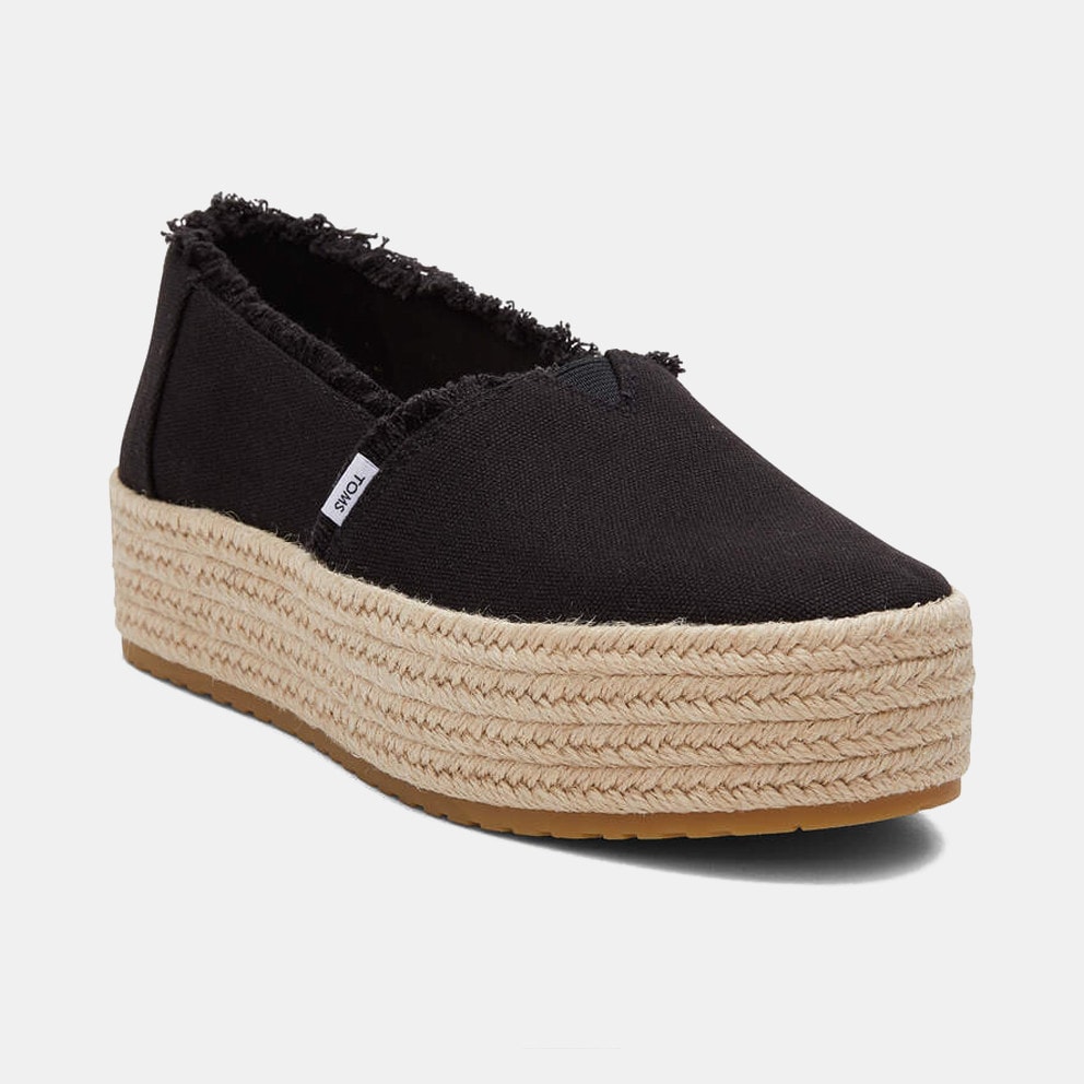 TOMS Black Canvas Valcia Women’s Espadrilles