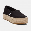 TOMS Black Canvas Valcia  Γυναικείες Εσπαντρίγιες