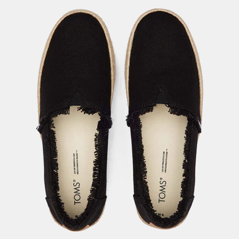 TOMS Black Canvas Valcia Women’s Espadrilles