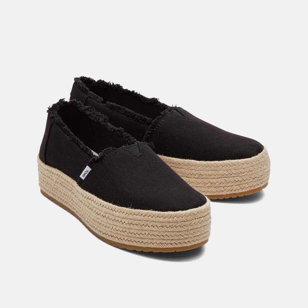 TOMS Black Canvas Valcia  Γυναικείες Εσπαντρίγιες