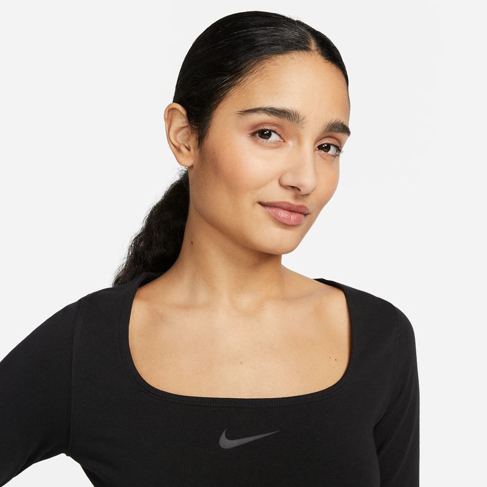 Nike Sportswear Γυναικεία Cropped Μπλούζα με Μακρύ Μανίκι