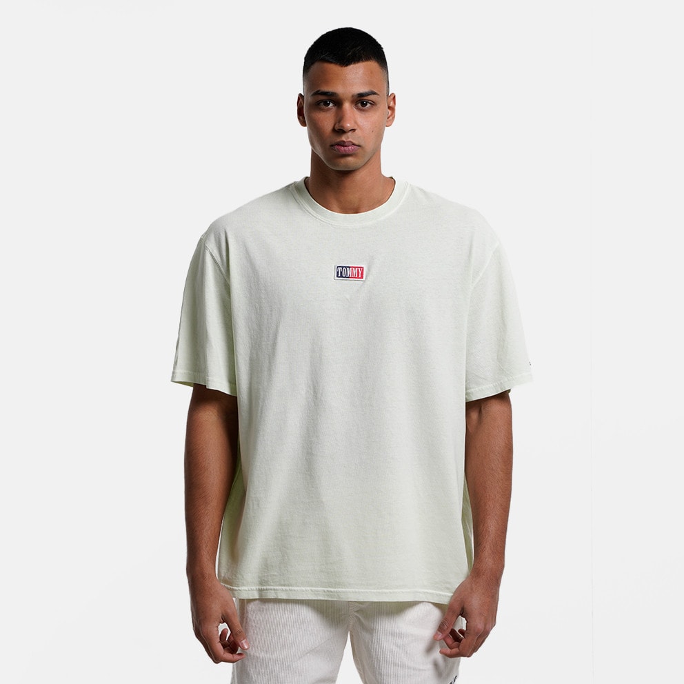 Shirt Pastel Green DM0DM16314 - Tommy Jeans Skate Men's T - LXW - Чоловічі  шкіряні ремені tommy hilfiger