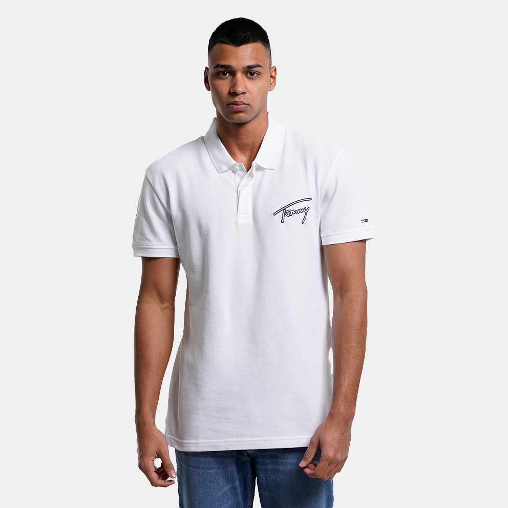 Tommy Jeans Signature Polo Ανδρικό Polo Τ-Shirt (9000142701_1539)