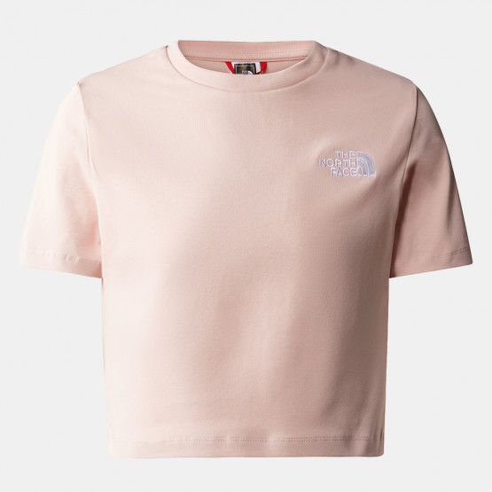 The North Face W Crop T Pink Moss