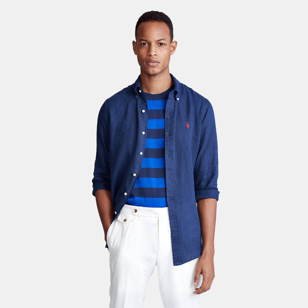 Polo Ralph Lauren Slim Fit Linen Ανδρικό Πουκάμισο