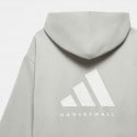 adidas Basketball Unisex Μπλούζα με Κουκούλα