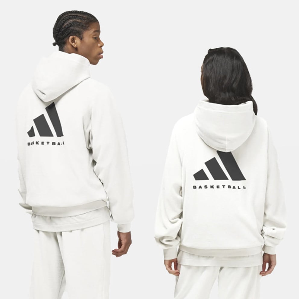 adidas Basketball Unisex Μπλούζα με Κουκούλα