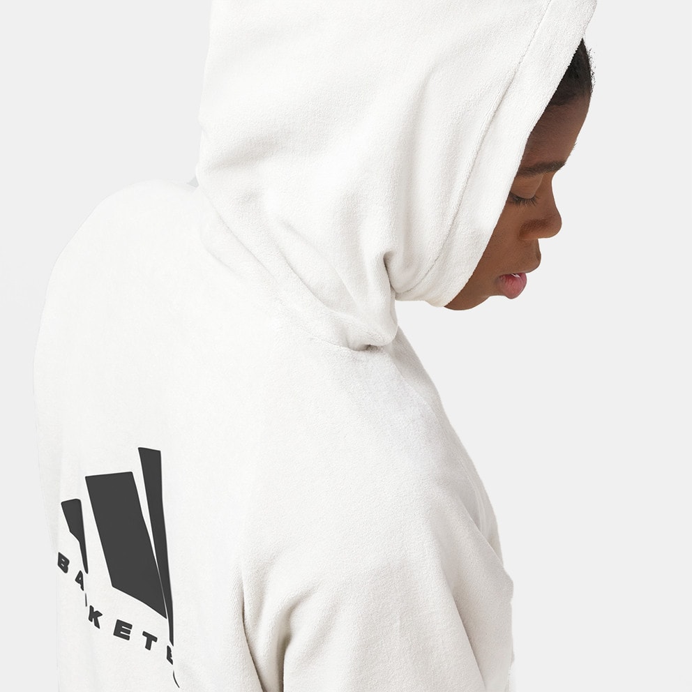 adidas Basketball Unisex Μπλούζα με Κουκούλα