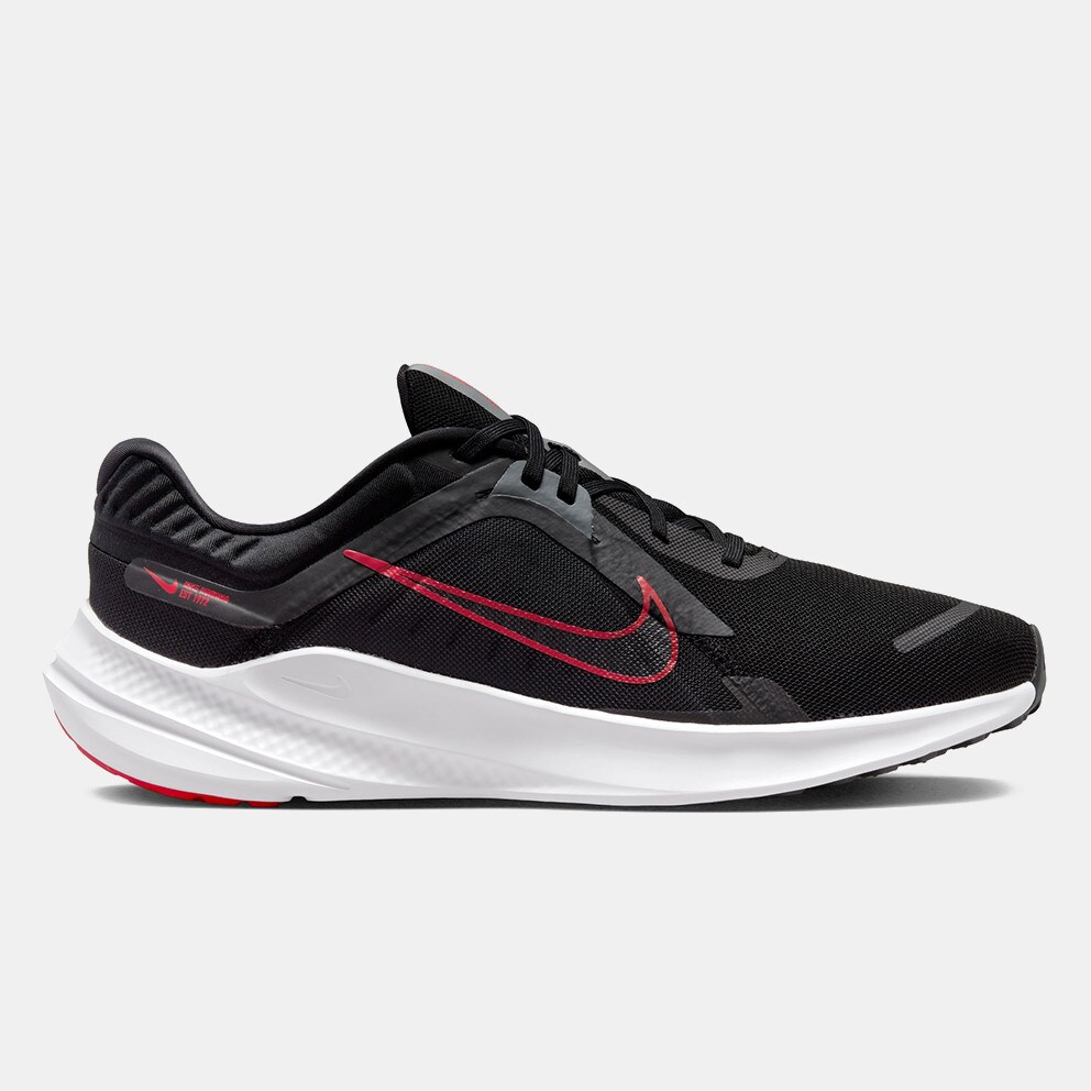 Nike Quest 5 Ανδρικά Παπούτσια για Τρέξιμο (9000129091_65340) BLACK/UNIVERSITY RED-SMOKE GREY