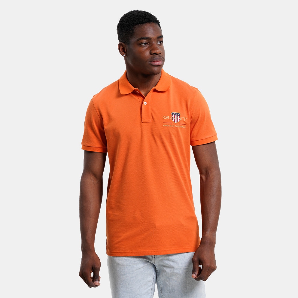 Polo Homme Fuchsia - Gant Men's Polo - Shirt Orange 3G2002014