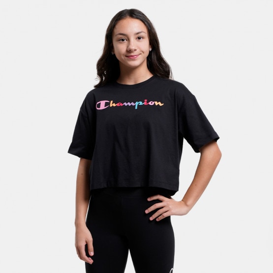 Champion Crewneck Kid's Croptop T-Shirt