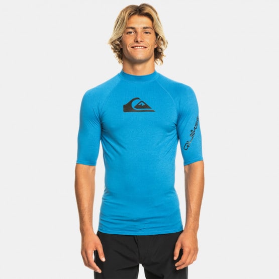 Quiksilver All Time Men's UV T - Gabbana T-shirts and Polos White - BRTH -  Shirt Blue EQYWR03358