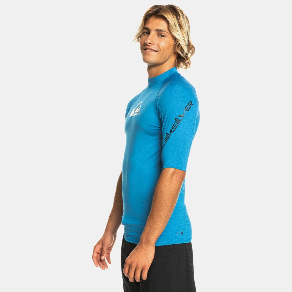 Quiksilver All Time Men's UV T - Gabbana T-shirts and Polos White - BRTH -  Shirt Blue EQYWR03358