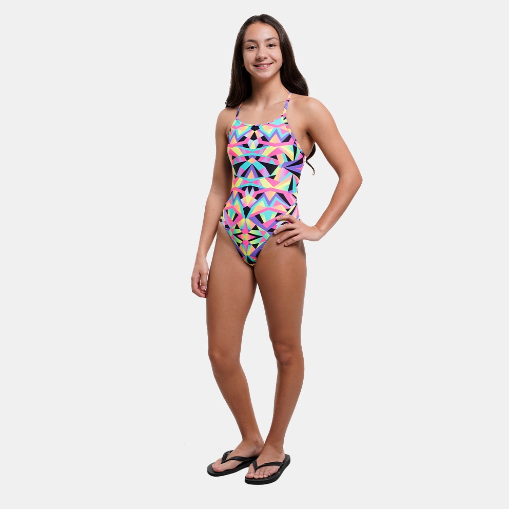 FUNKITA Girl's Diamond One Piece Kids Swimsuit