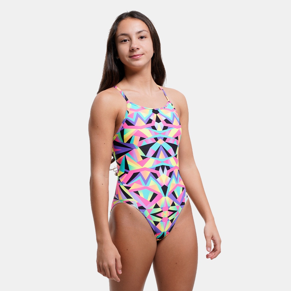 FUNKITA Girl's Diamond One Piece Kids Swimsuit