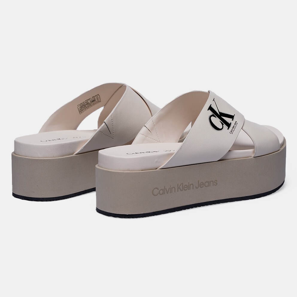 Calvin klein hotsell sliders womens white