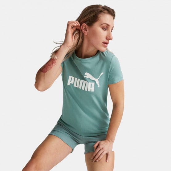 Puma Ess Logo Women's T - shirt Blue 586775 - 84 - Logo PUMA Cat no  calcanhar