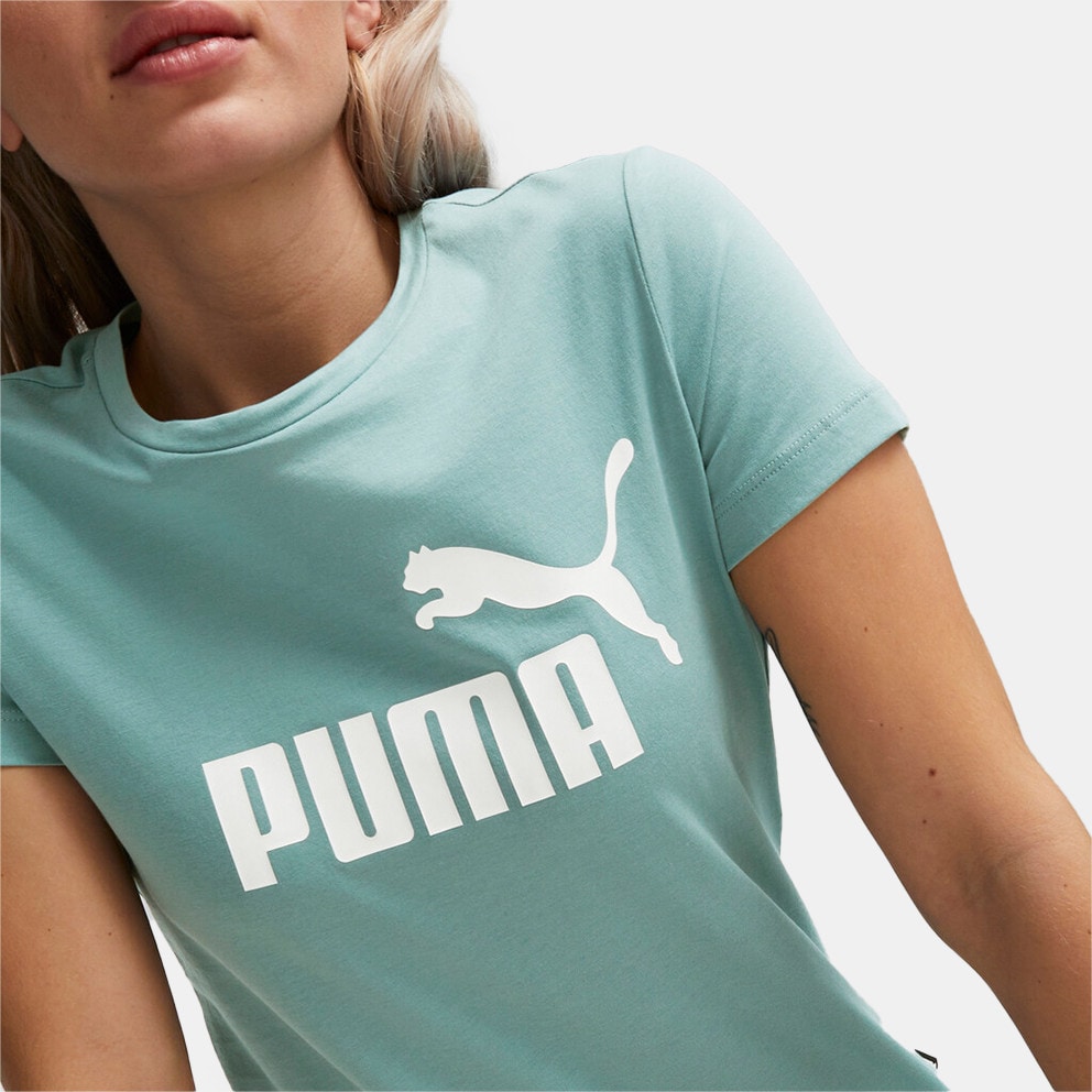 Puma Ess Logo Women's T - shirt Blue 586775 - 84 - Logo PUMA Cat no  calcanhar