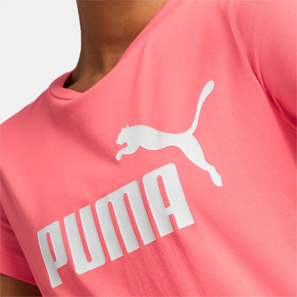 Puma Ess Logo Women\'s T - shirt Pink 586775 - 91 - Шлёпанцы сланцы  вьетнамки puma